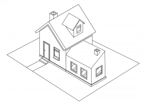 Maquette d'une maison.