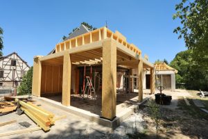Chantier d'aménagement des combles dans le 67.