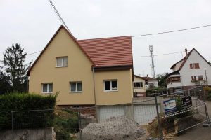 Chantier d'extension d'une maison dans le 67.