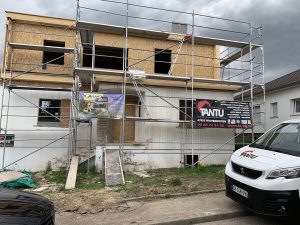 Chantier de démolition et construction dans le 67.