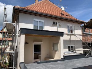 Chantier de démolition, transformation et ravalement de façade dans le 67.