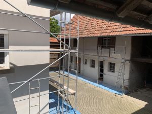 Chantier de démolition, transformation et ravalement de façade dans le 67.