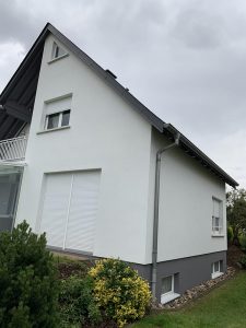 Chantier de ravalement de façade dans le 67.