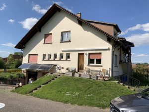 Chantier de ravalement de façade dans le 67.