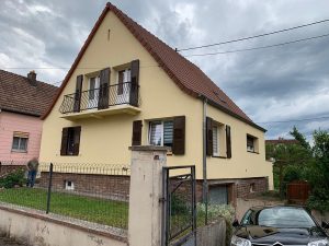 Chantier d'isolation extérieure dans le 67.