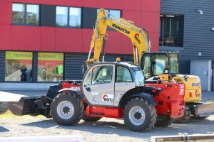 Photo des machines de chantier.