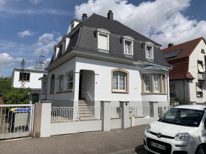 Chantier de ravalement de façade dans le 67.