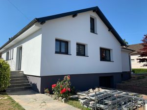 Chantier d'isolation extérieure dans le 67.