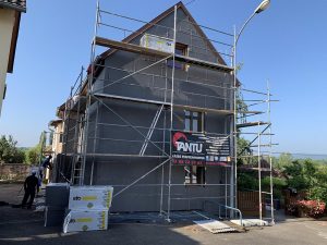 Chantier d'isolation extérieure dans le 67.