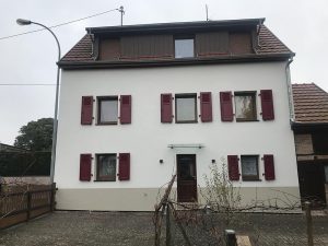Chantier d'isolation extérieure dans le 67.