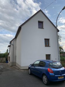 Chantier d'isolation extérieure dans le 67.