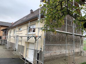 Chantier d'isolation extérieure et de pose d'appui de fenêtre dans le 67.