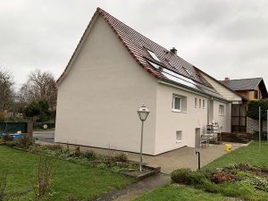 Chantier d'isolation extérieure et de pose d'appui de fenêtre dans le 67.
