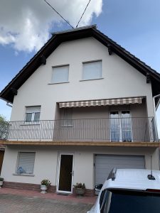 Chantier de ravalement de façade dans le 67.