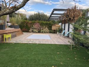 Chantier d'isolation, transformation et création d'une terrasse et d'un accès cave.
