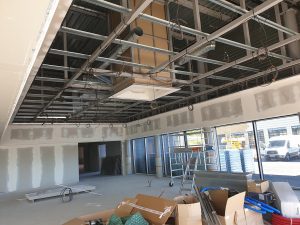 Chantier de construction neuve d'une concession automobile dans le 67.