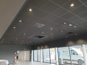 Chantier de construction neuve d'une concession automobile dans le 67.