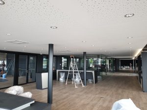 Chantier de construction neuve d'une concession automobile dans le 67.