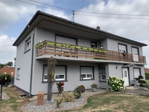 Chantier de ravalement de façade et modification d'une ouverture dans le 67.