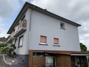Chantier de ravalement de façade et modification d'une ouverture dans le 67.
