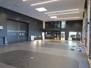 Chantier de construction neuve d'une concession automobile dans le 67.