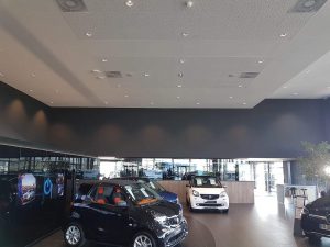 Chantier de construction neuve d'une concession automobile dans le 67.