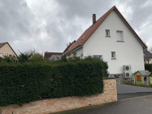 Chantier d'aménagement extérieur et création d'une extension dans le 67.