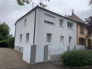 Chantier d'isolation extérieure et travaux de toiture dans le 67.