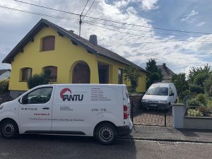 Chantier d’isolation extérieure et travaux de zinguerie dans le 67.