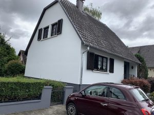 Chantier de ravalement de façade dans le 67.