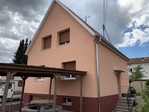 Chantier d'isolation extérieure dans le 67.