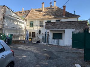 Chantier de ravalement de façade dans le 67.