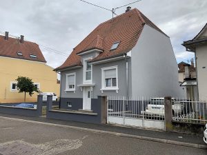 Chantier de ravalement de façade dans le 67.