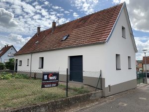 Chantier d'isolation extérieure dans le 67.