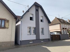 Chantier d'isolation extérieure dans le 67.