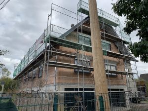 Chantier d'isolation extérieure dans le 67.