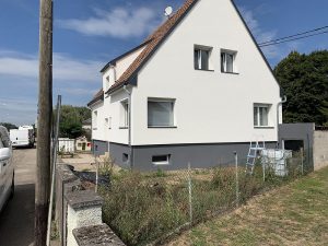 Chantier de ravalement de façade dans le 67.