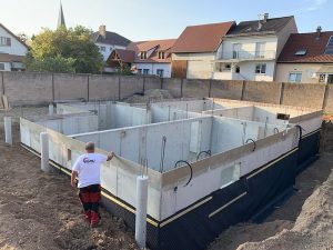 Chantier de gros œuvre dans le 67.