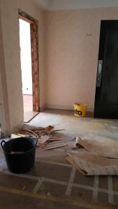 Chantier d'aménagement intérieur dans le 67.