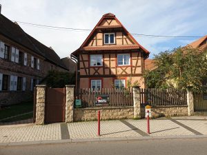 Chantier de ravalement de façade dans le 67.