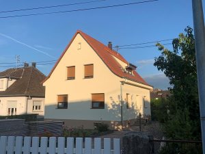 Chantier d'isolation extérieure et toiture dans le 67.