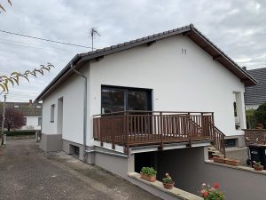 Chantier d'isolation extérieure dans le 67.