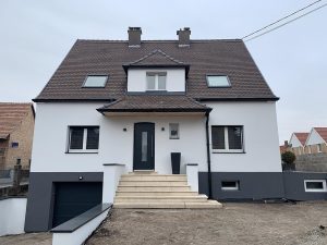 Chantier d'isolation extérieure dans le 67.