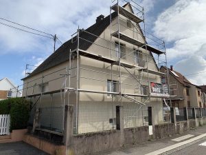Chantier d'isolation extérieure dans le 67.