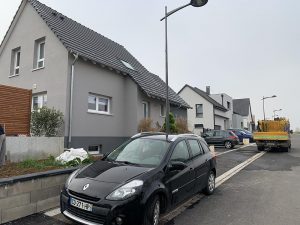 Chantier de ravalement de façade dans le 67.