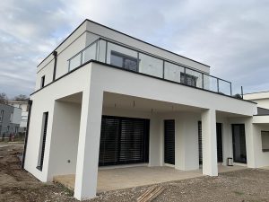 Chantier d'isolation extérieure avec ravalement de façade dans le 67.