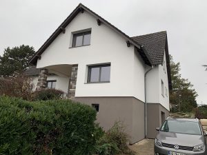 Chantier d'isolation extérieure dans le 67.