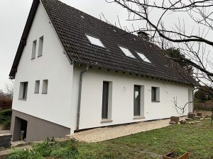 Chantier d'isolation extérieure dans le 67.