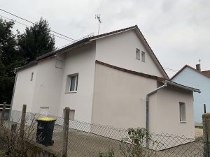 Chantier d'isolation extérieure et pose d'appuis de fenêtre dans le 67.