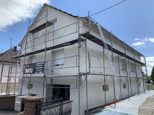 Chantier d'isolation extérieure dans le 67.